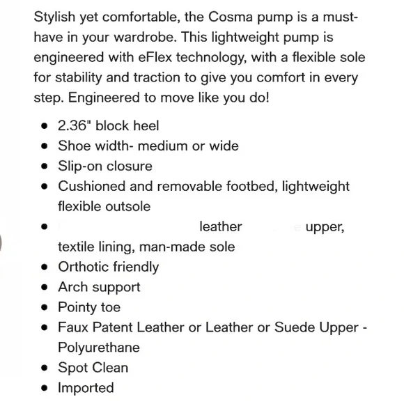 NWOB Easy Spirit ‘Cosma’ Pumps - Picture 12 of 13